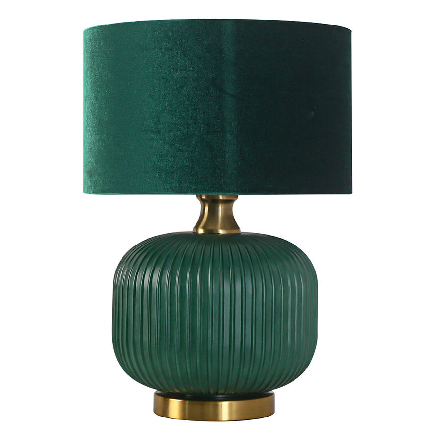 Zielona lampa stołowa Tamiza